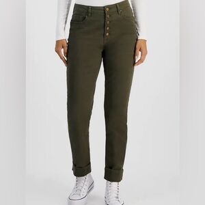 NWT Tinseltown Button-down Jeans, Olive, 9